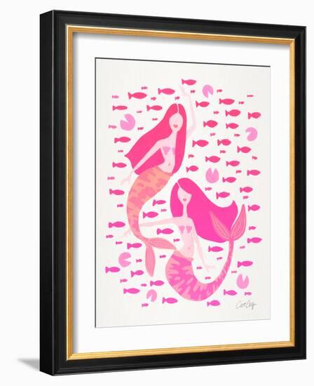 Pink Mermaids-Cat Coquillette-Framed Giclee Print