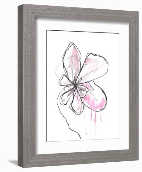 Pink Modern Botanical-Jan Weiss-Framed Art Print