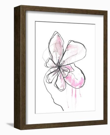 Pink Modern Botanical-Jan Weiss-Framed Art Print