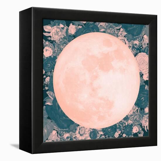 Pink Moon-null-Framed Stretched Canvas