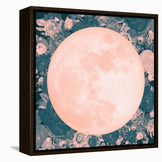 Pink Moon-null-Framed Stretched Canvas