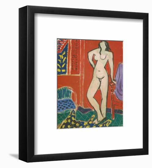 Pink Nude, Red Interior, c.1947-Henri Matisse-Framed Art Print
