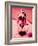 Pink Nude-Abstract Graffiti-Framed Giclee Print