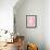 Pink Ombre Little Fierce-Cat Coquillette-Framed Stretched Canvas displayed on a wall