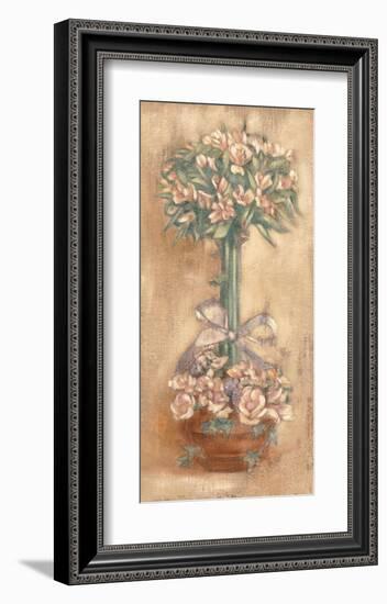 Pink Ophelia Topiary-Linda Hanly-Framed Art Print