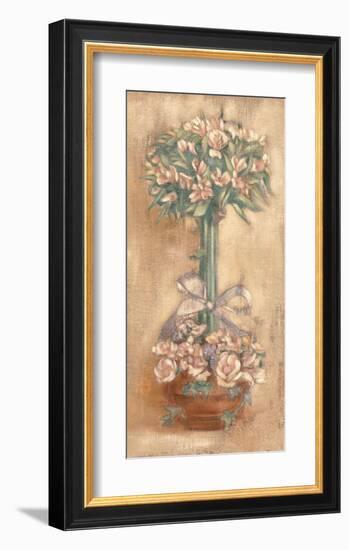 Pink Ophelia Topiary-Linda Hanly-Framed Art Print