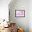 Pink Orchid I-null-Framed Art Print displayed on a wall