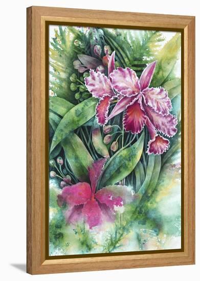 Pink Orchid-Michelle Faber-Framed Premier Image Canvas