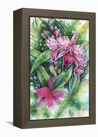 Pink Orchid-Michelle Faber-Framed Premier Image Canvas