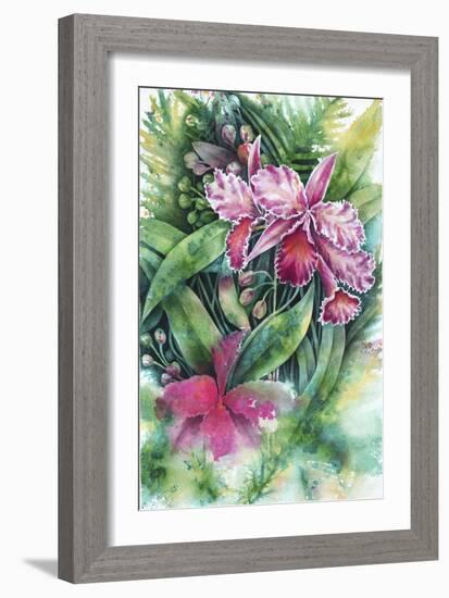 Pink Orchid-Michelle Faber-Framed Giclee Print