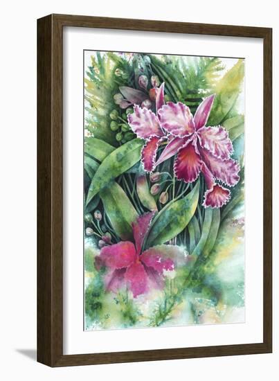 Pink Orchid-Michelle Faber-Framed Giclee Print