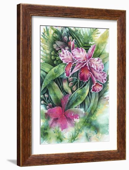 Pink Orchid-Michelle Faber-Framed Giclee Print