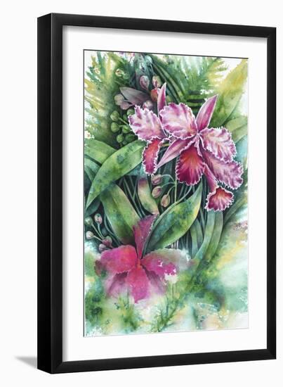 Pink Orchid-Michelle Faber-Framed Giclee Print