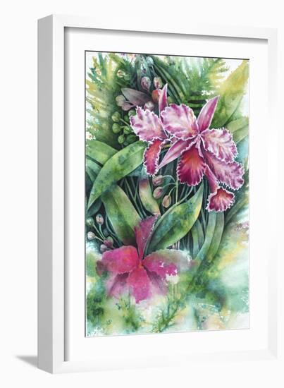 Pink Orchid-Michelle Faber-Framed Giclee Print