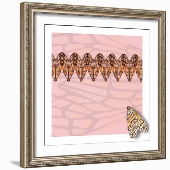 Pink Pacha in Line-Belen Mena-Framed Giclee Print