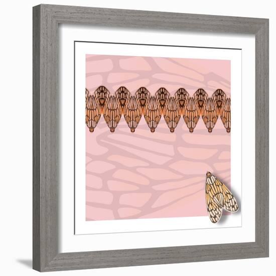 Pink Pacha in Line-Belen Mena-Framed Giclee Print