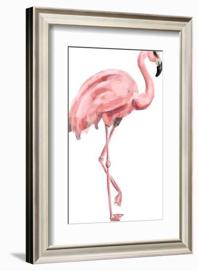 Pink Painted Flamingo-Jetty Printables-Framed Art Print