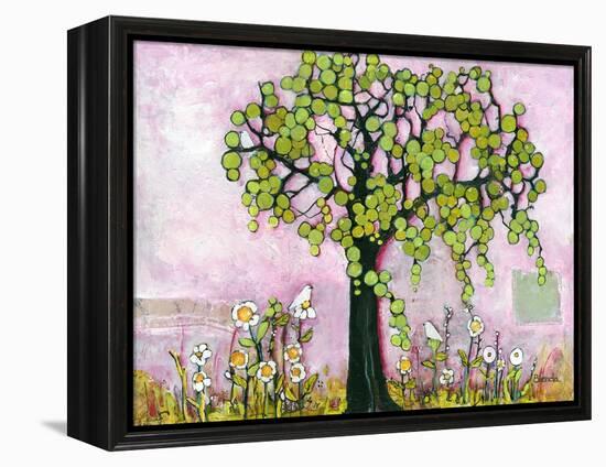 Pink Paradise Tree-Blenda Tyvoll-Framed Premier Image Canvas