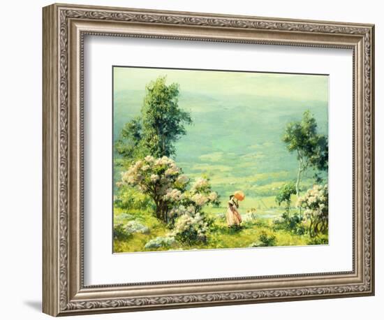 Pink Parasol, 1927-Charles Courtney Curran-Framed Giclee Print