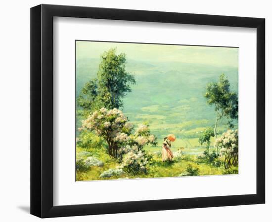 Pink Parasol, 1927-Charles Courtney Curran-Framed Giclee Print