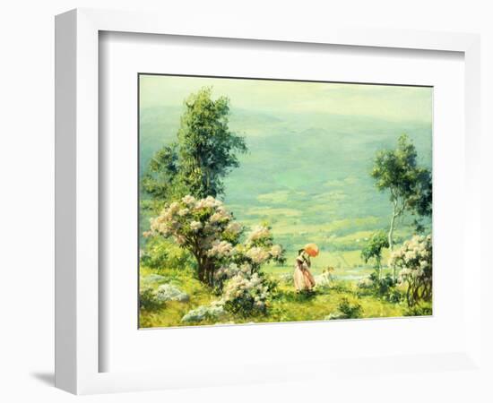 Pink Parasol, 1927-Charles Courtney Curran-Framed Giclee Print