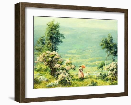 Pink Parasol, 1927-Charles Courtney Curran-Framed Giclee Print