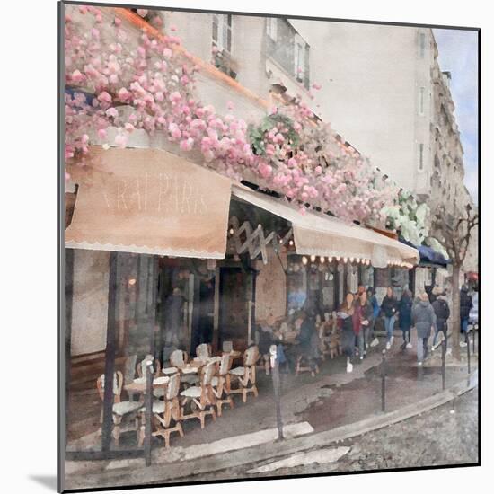 Pink Paris 2-RileyB-Mounted Art Print