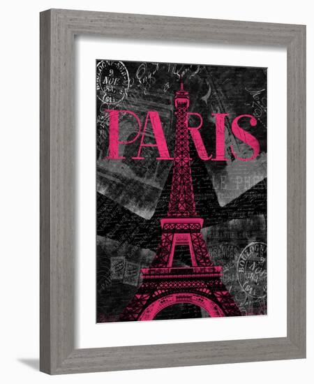 Pink Paris-Jace Grey-Framed Art Print