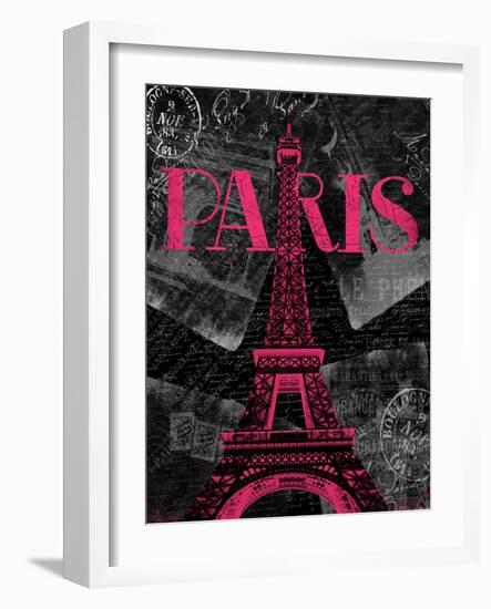 Pink Paris-Jace Grey-Framed Art Print