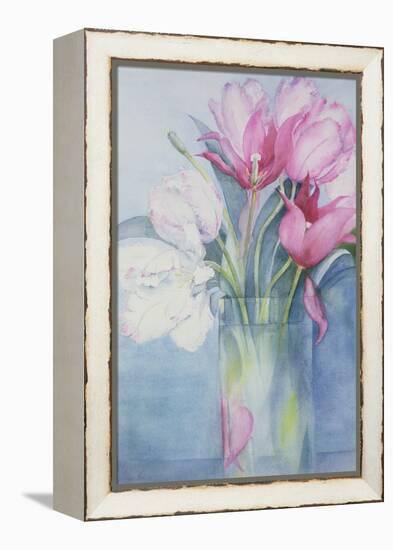 Pink Parrot Tulips and Marlette-Karen Armitage-Framed Premier Image Canvas