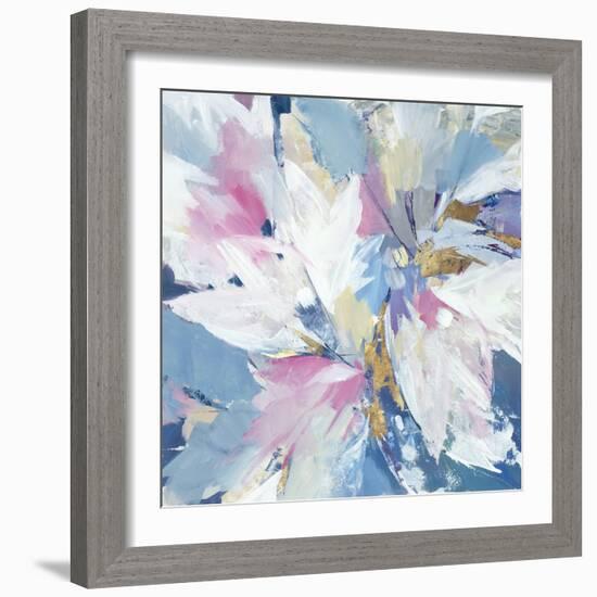 Pink Pastel Floral-null-Framed Art Print