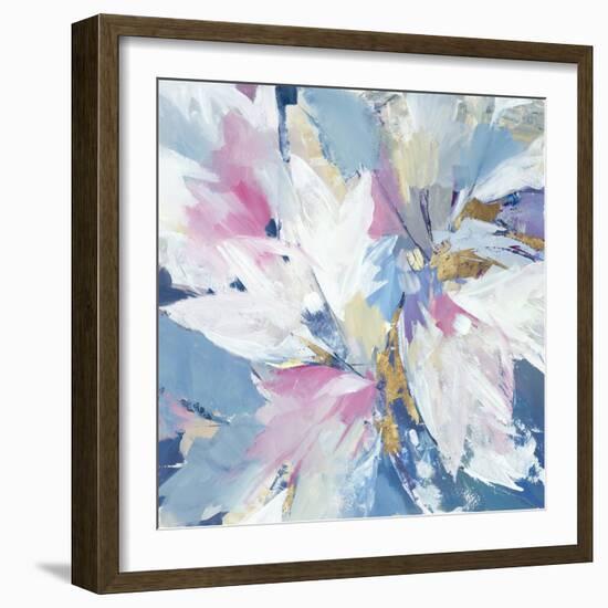 Pink Pastel Floral-null-Framed Art Print