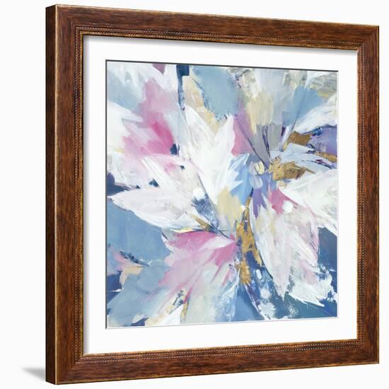 Pink Pastel Floral-null-Framed Art Print