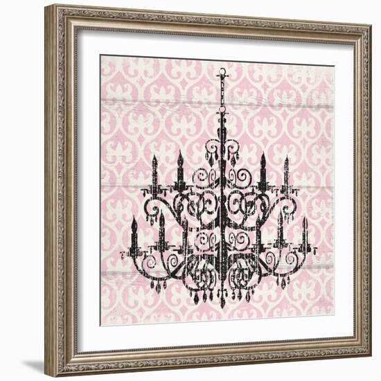 Pink Pattern Chandelier II-Piper Ballantyne-Framed Art Print