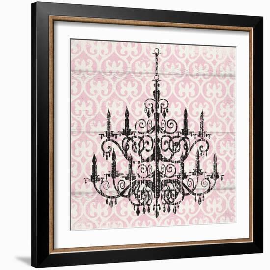 Pink Pattern Chandelier II-Piper Ballantyne-Framed Art Print