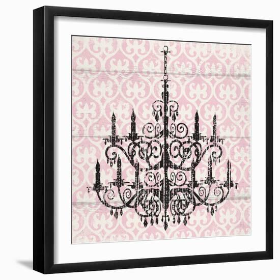 Pink Pattern Chandelier II-Piper Ballantyne-Framed Art Print