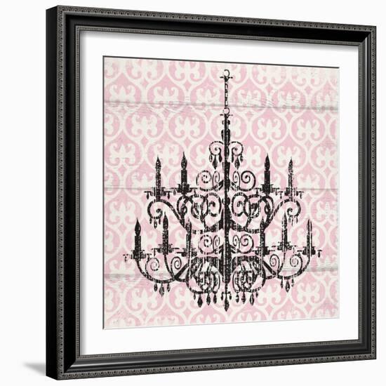 Pink Pattern Chandelier II-Piper Ballantyne-Framed Art Print