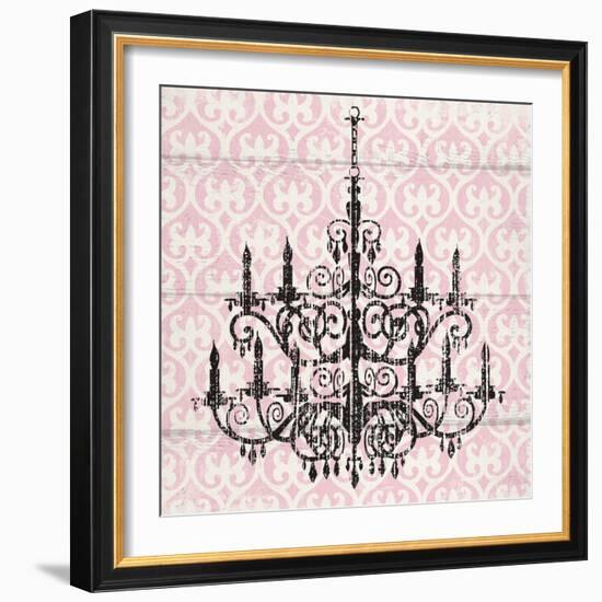 Pink Pattern Chandelier II-Piper Ballantyne-Framed Art Print