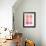 Pink Peach Donuts-Cat Coquillette-Framed Giclee Print displayed on a wall