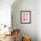 Pink Peach Donuts-Cat Coquillette-Framed Giclee Print displayed on a wall