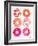 Pink Peach Donuts-Cat Coquillette-Framed Giclee Print