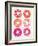 Pink Peach Donuts-Cat Coquillette-Framed Giclee Print