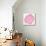 Pink Peach Leaf-Cat Coquillette-Mounted Giclee Print displayed on a wall