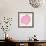 Pink Peach Leaf-Cat Coquillette-Framed Giclee Print displayed on a wall