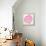 Pink Peach Leaf-Cat Coquillette-Framed Stretched Canvas displayed on a wall