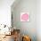 Pink Peach Leaf-Cat Coquillette-Giclee Print displayed on a wall