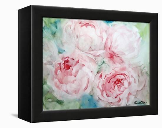 Pink Peonies I-Paula Giltner-Framed Stretched Canvas