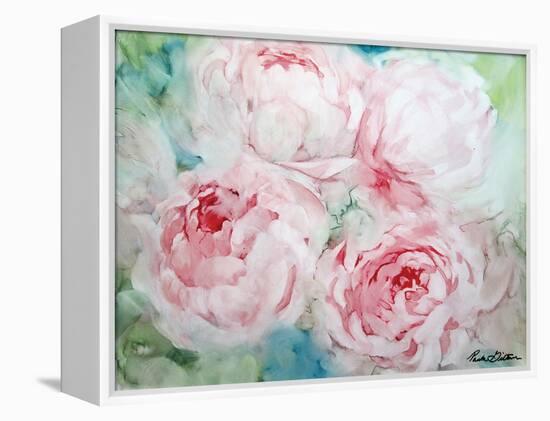 Pink Peonies I-Paula Giltner-Framed Stretched Canvas