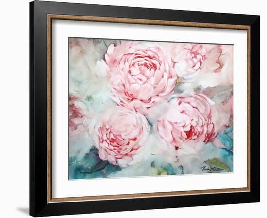 Pink Peonies II-Paula Giltner-Framed Art Print