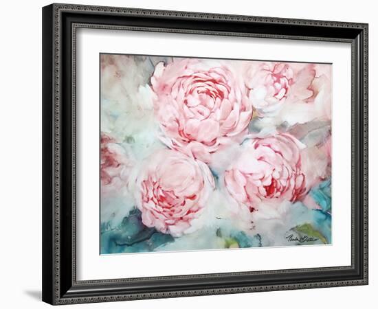 Pink Peonies II-Paula Giltner-Framed Art Print